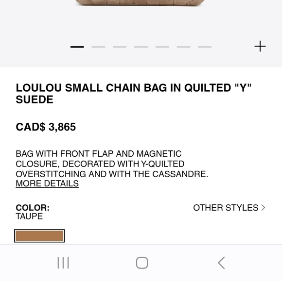 Saint Laurent YSL Loulou Small Chain Bag - Picture 6 of 6